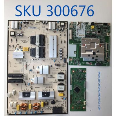 KIT DE TARJETAS PARA TV LG / MAIN EBT66509301 / EAX69120303(1.1) / FUENTE EAY65328601 / LGP82T-19U1 / T-CON 6871L-6282A / 6870C-0282A / PANEL HC820DQF-SLXR1-2112 / MODELO 82UN8570PUC / 82UN8570PUC.BUSWLJR